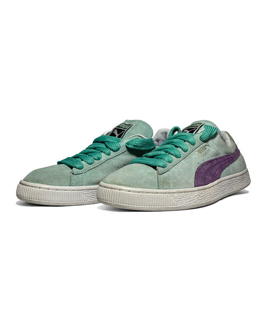 Puma Suede Classic Mint Green & Purple Colorway