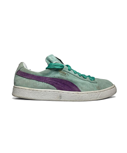 Puma Suede Classic Mint Green & Purple Colorway