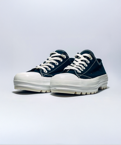 NOBO Black Canvas Lug Sole Sneakers