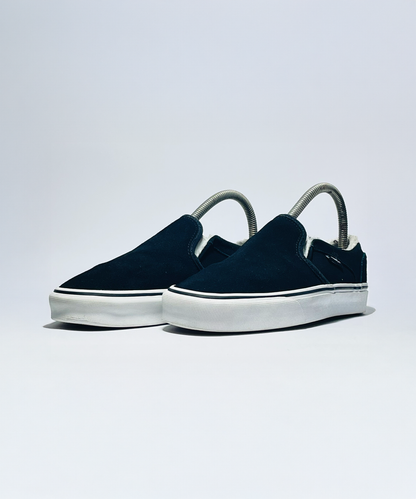 Vans Women's Asher Black Suede Sherpa Faux Fur Lined