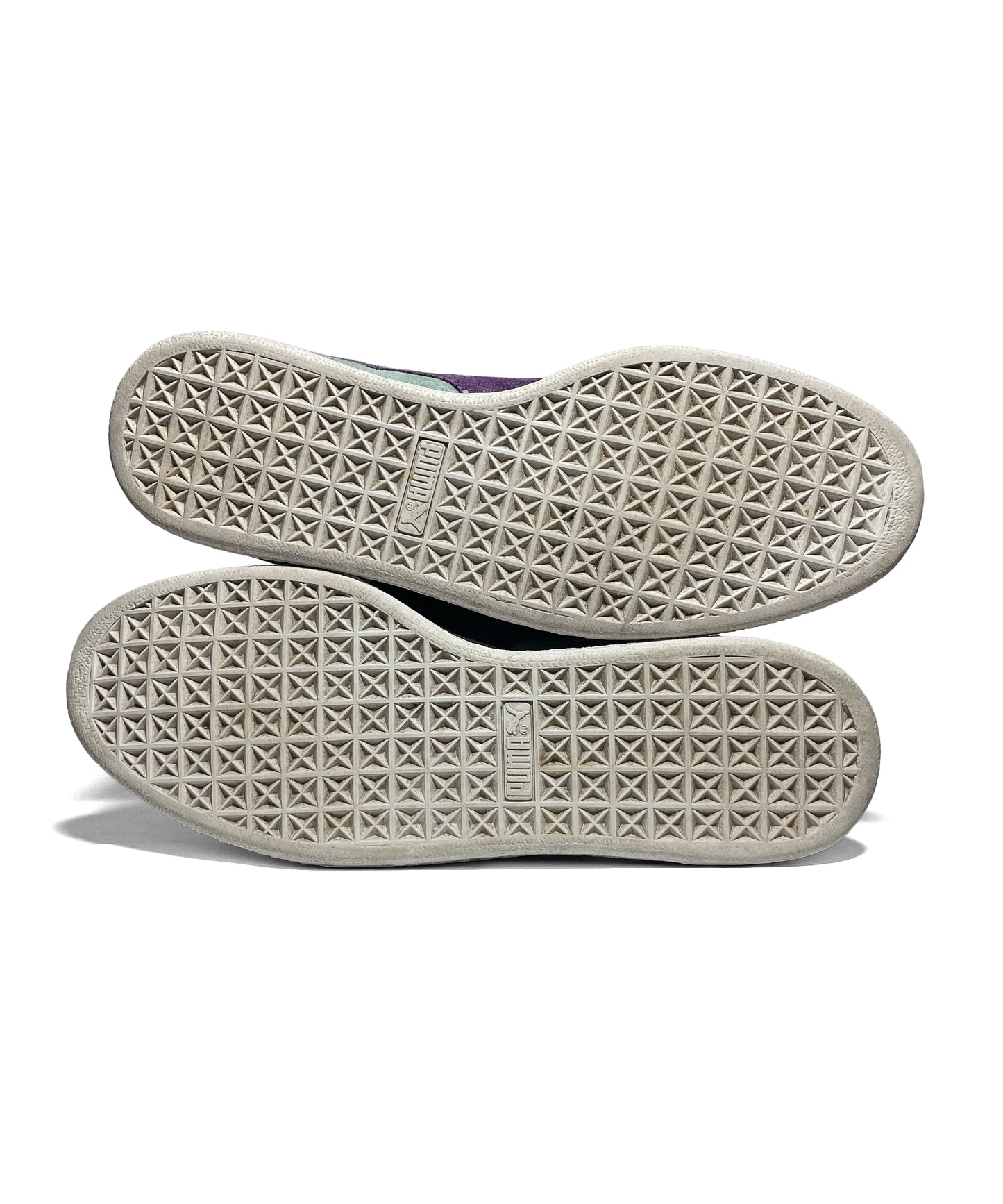 Puma Suede Classic Mint Green & Purple Colorway